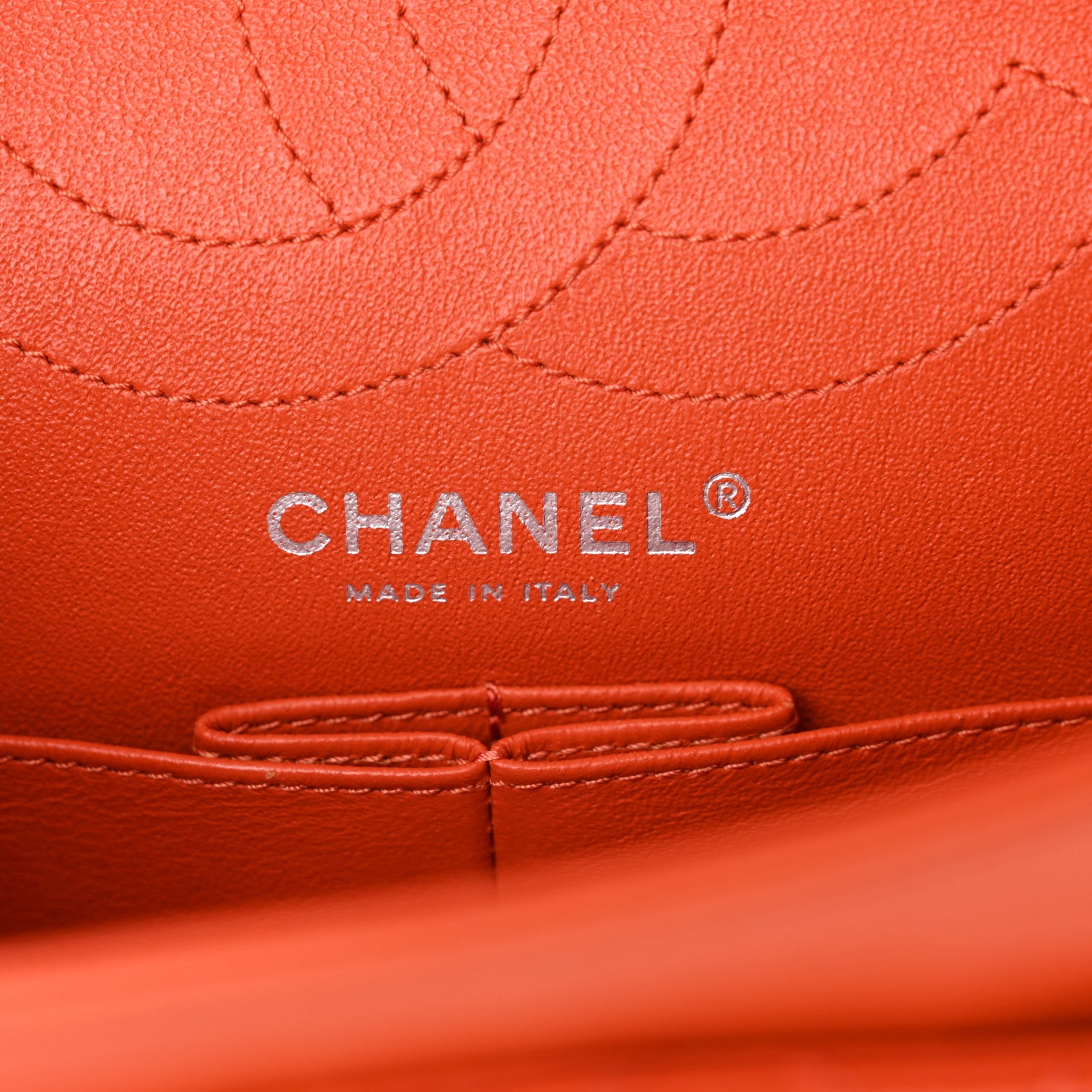 Chanel Patent Caviar Quilted 2.55 Reissue 225 Flap Orange 6 of 13