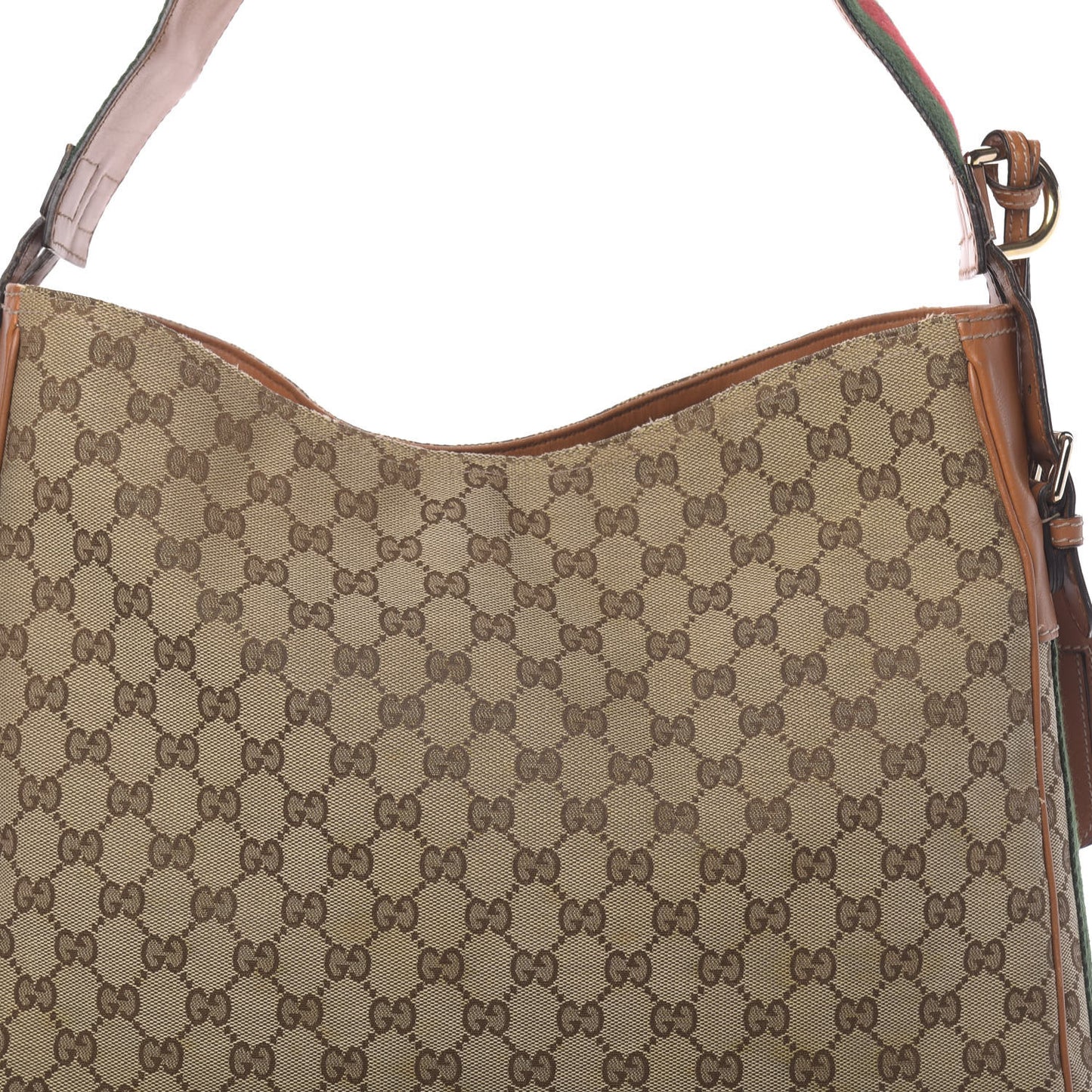 Monogram Medium Heritage Shoulder Bag Light Tobacco