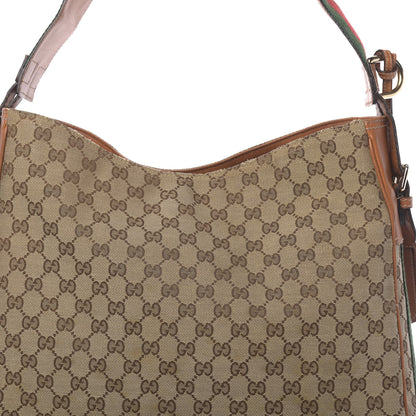 Gucci Monogram Medium Heritage Shoulder Bag Light Tobacco 10 of 13