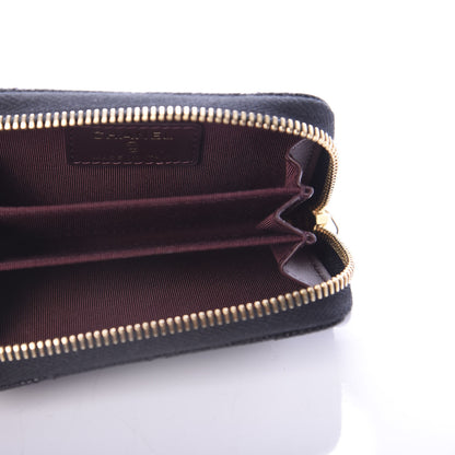 Chanel Caviar Quilted Zip Coin Purse Black 5 of 7