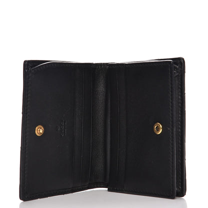Gucci Calfskin Matelasse GG Marmont Card Case Black 5 of 8