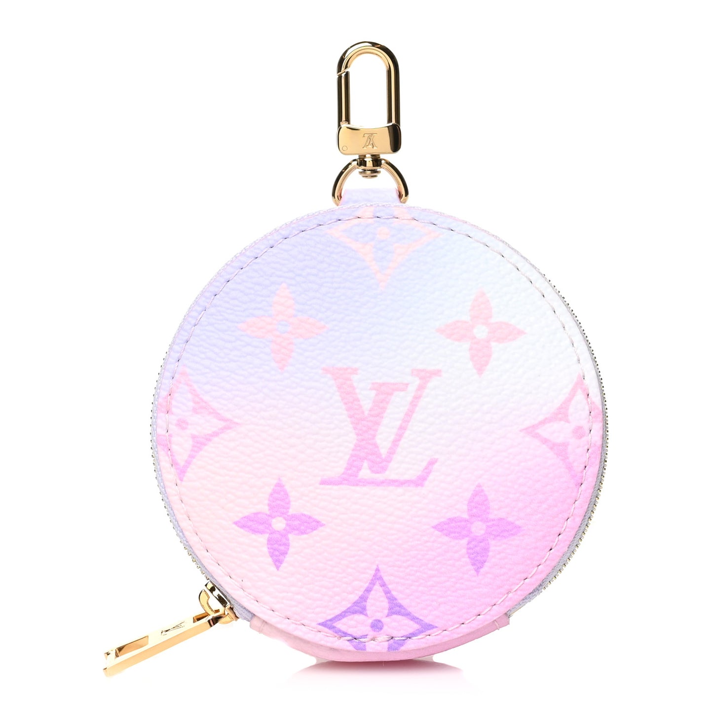 Monogram Spring In The City Papillon BB Round Coin Purse Sunrise Pastel