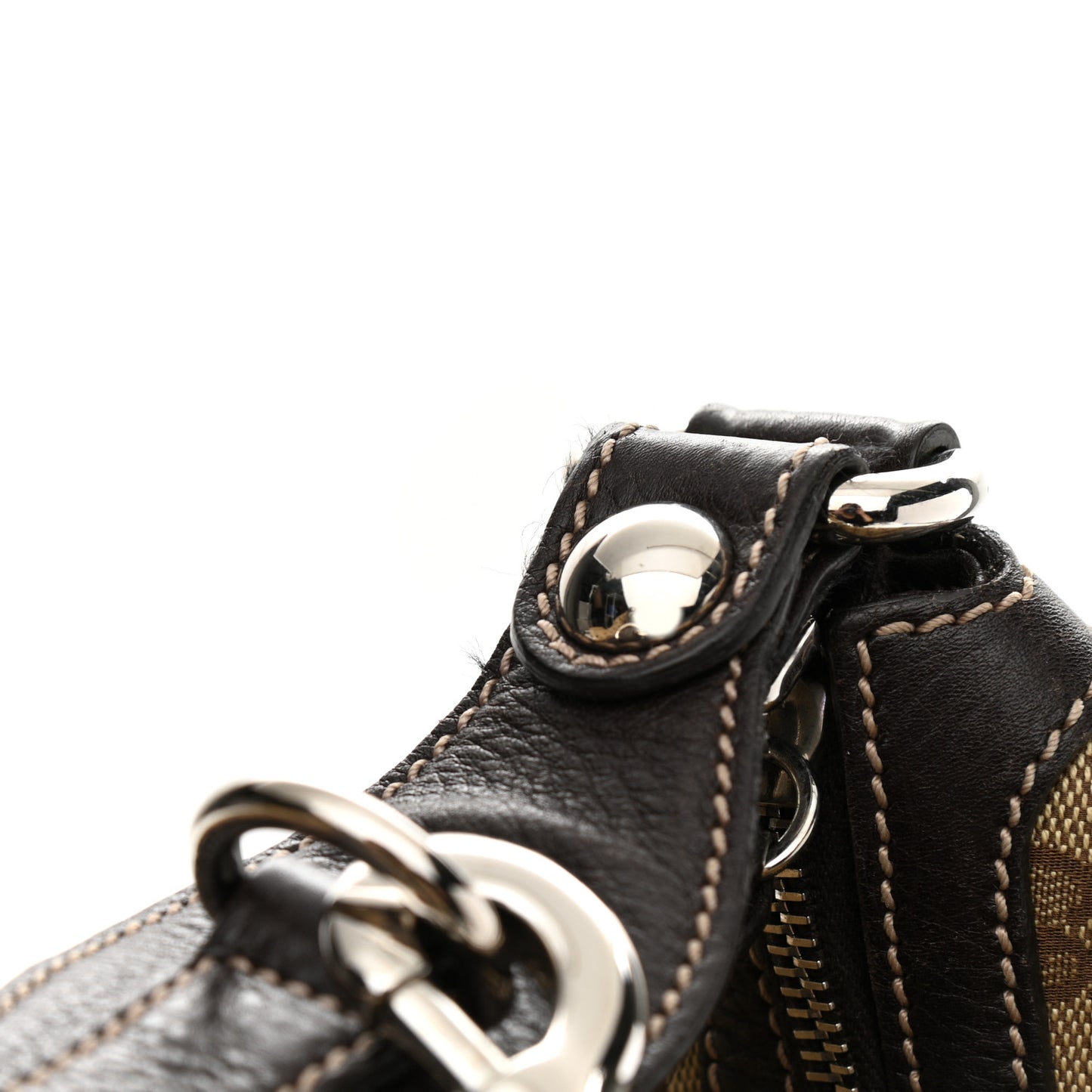 Monogram Large Icon Bit Hobo Dark Brown