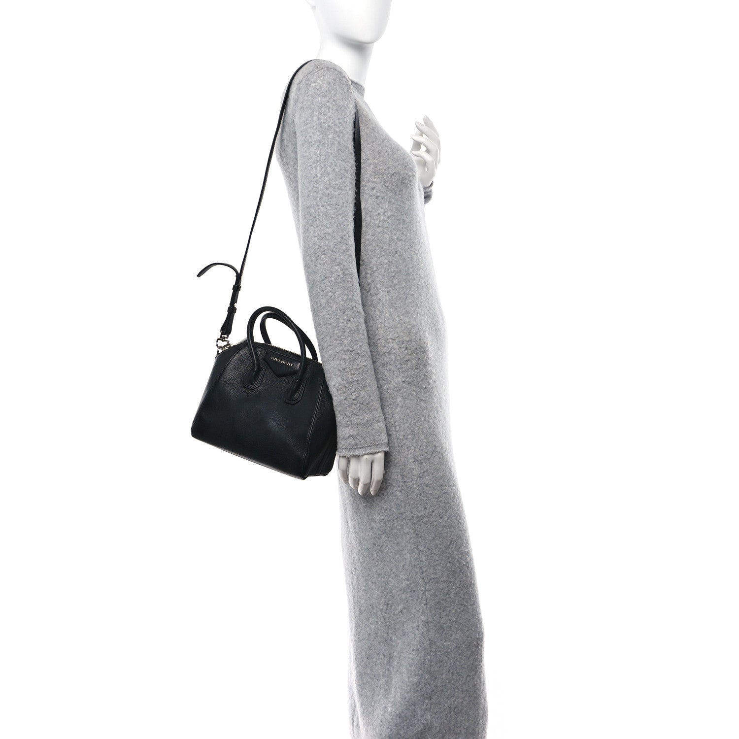 Givenchy Sugar Goatskin Mini Antigona Black 2 of 14