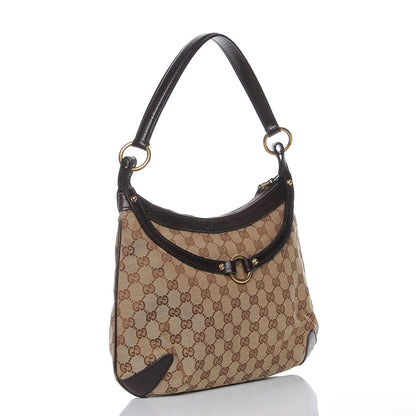 Gucci Monogram Horsebit Hobo Brown 5 of 12