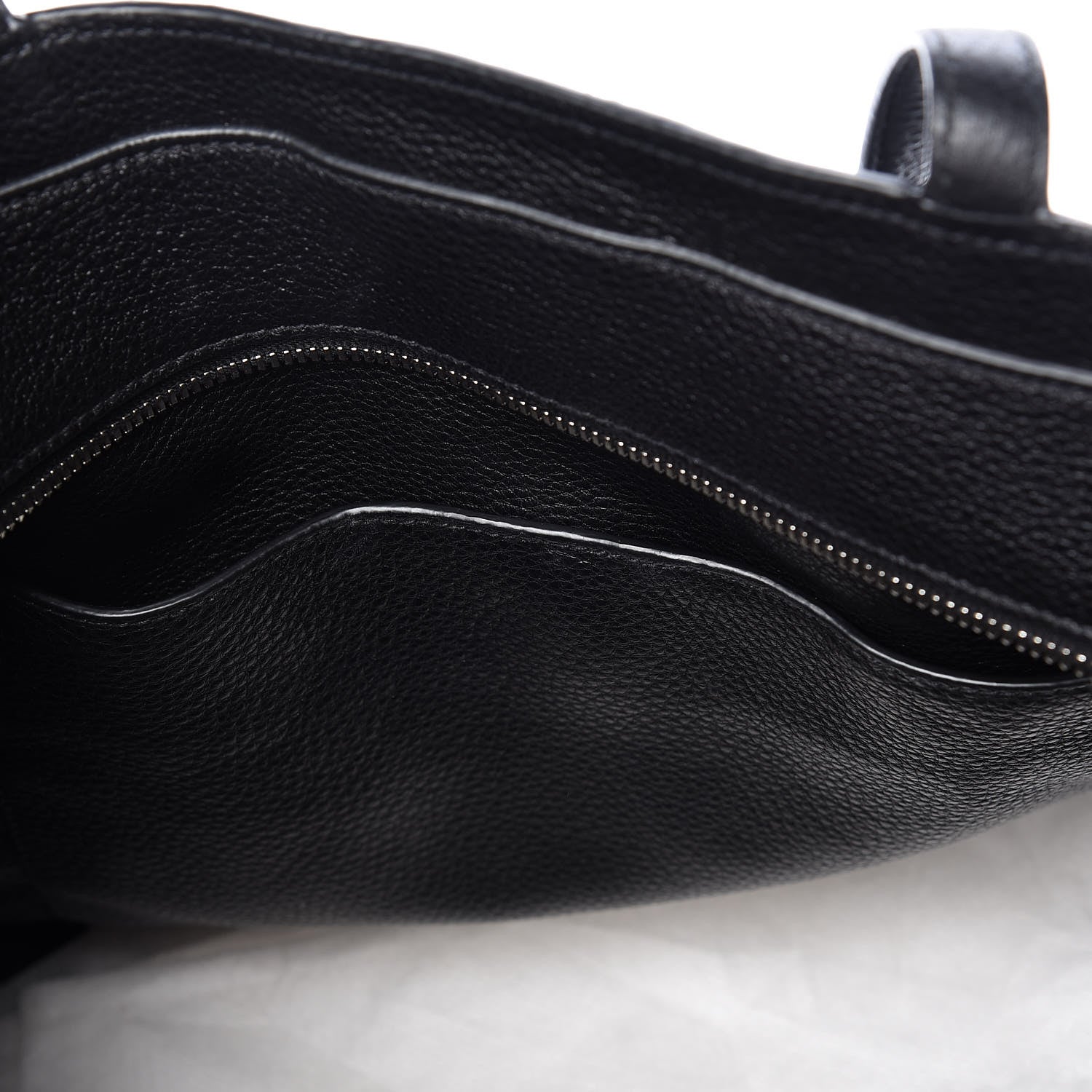 Prada Vitello Daino Zip Shopping Tote Black 11 of 11