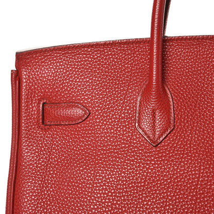 Hermes Togo Birkin 35 Rouge Garance 26 of 37