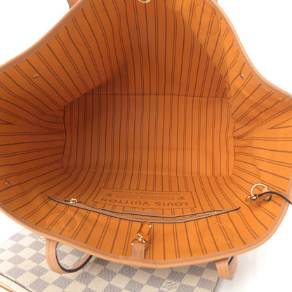 Louis Vuitton Damier Azur Braided Neverfull MM Pink 6 of 10