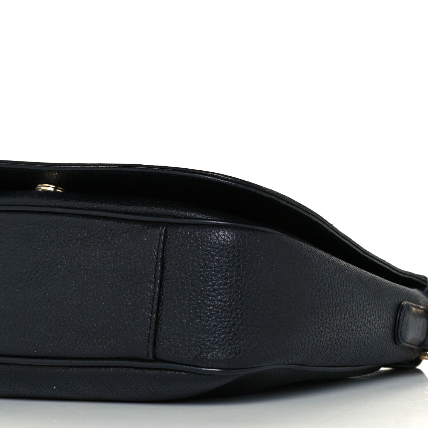 MCM Grained Calfskin Studded Crossbody Bag Black 9 of 9