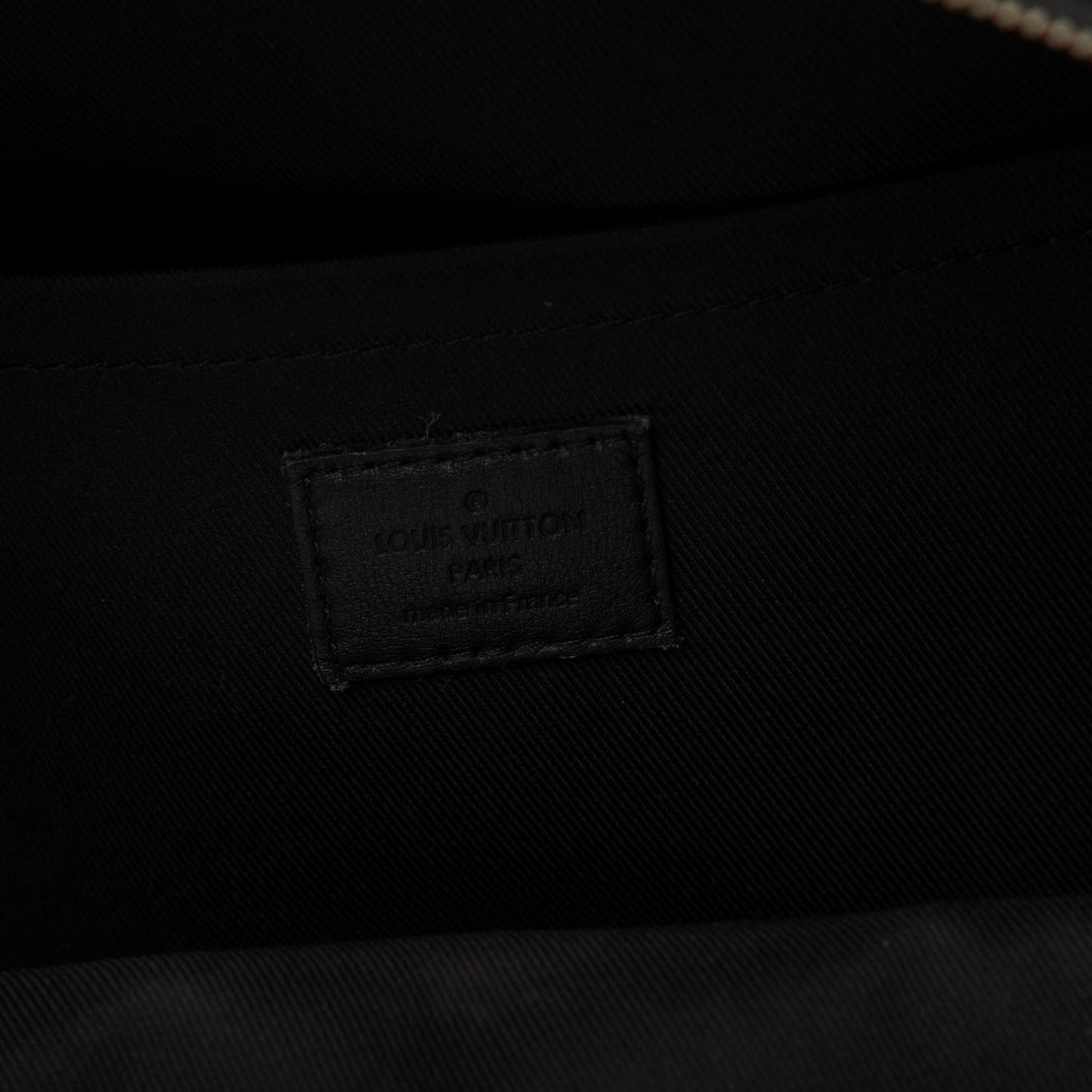 Lambskin Spaceship Embossed Palm Springs Backpack PM Black
