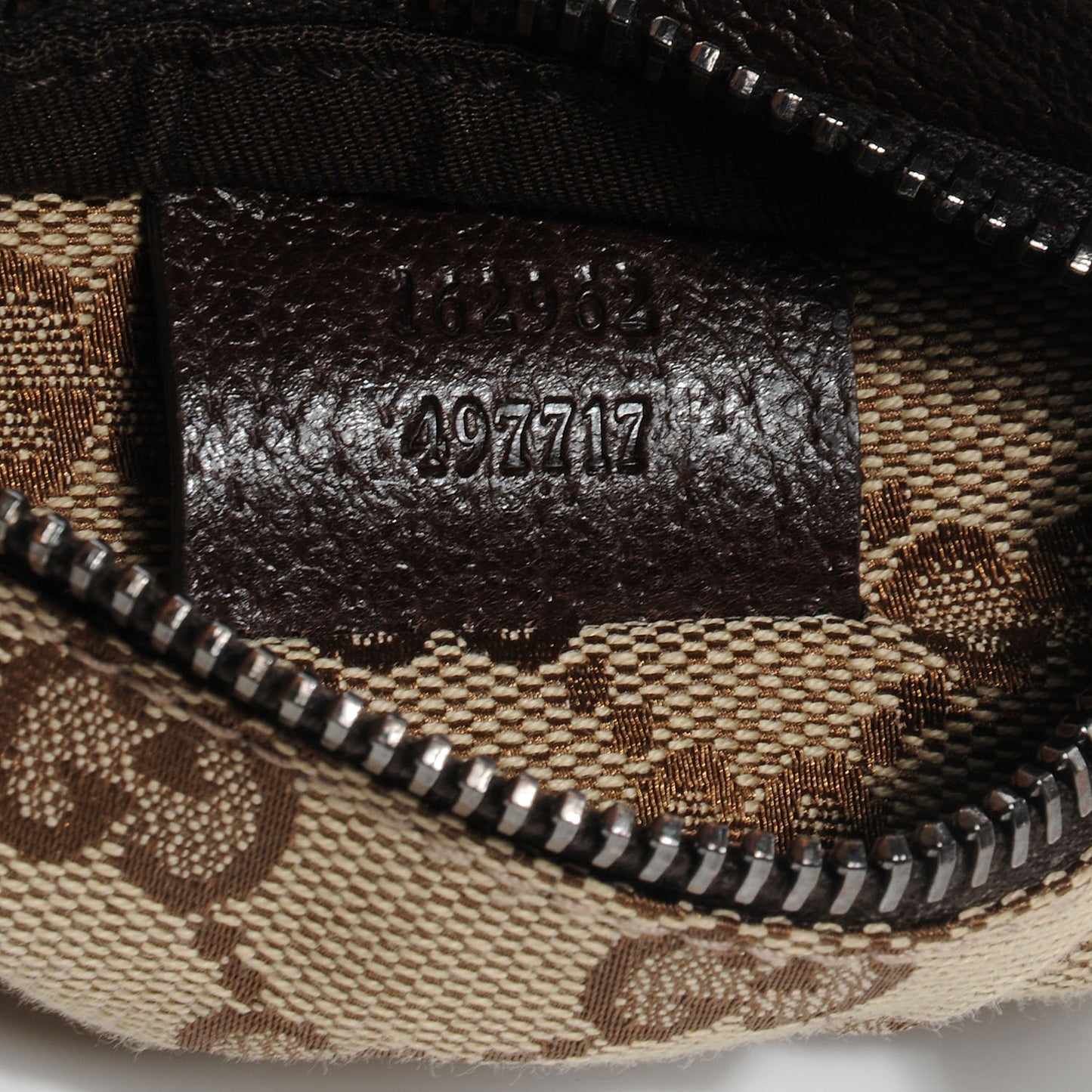 GG Monogram Web Double Pocket Belt Bag Dark Brown