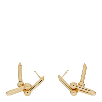 Tiffany 18K Yellow Gold Large HardWear Link Earrings 3 of 5