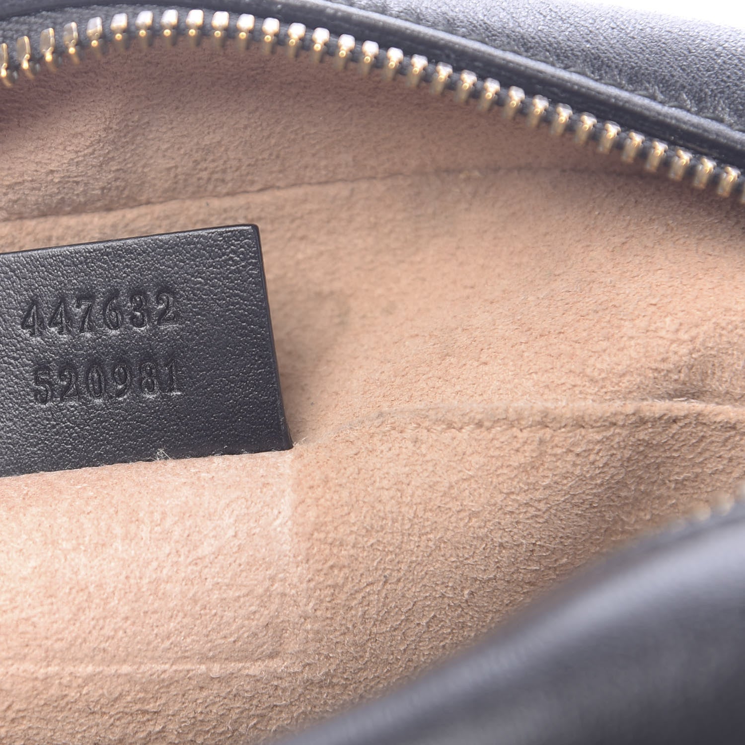 Gucci Calfskin Matelasse Small GG Marmont Chain Shoulder Bag Black 7 of 14