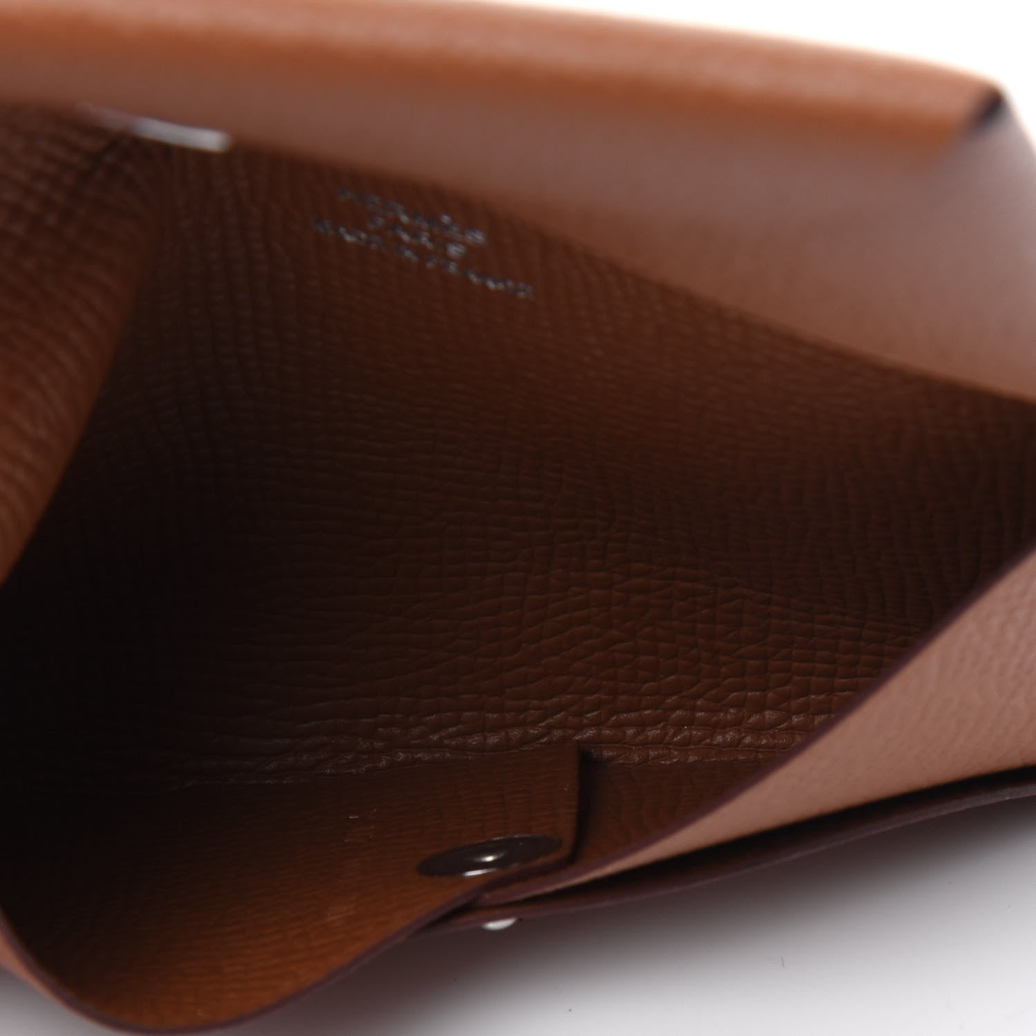 Hermes Epsom Calvi Card Case Gold 5 of 7