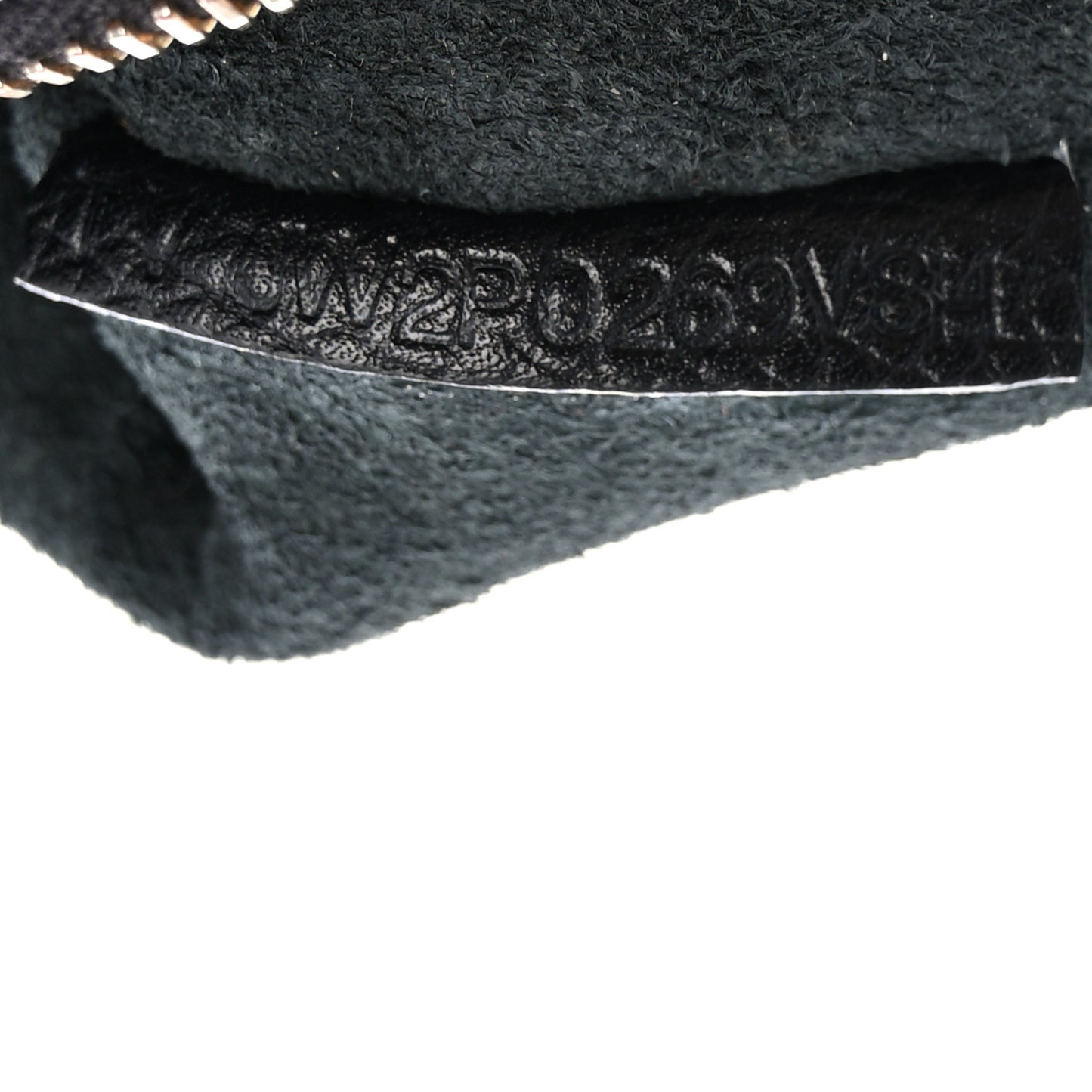 Pebbled Calfskin Large Rockstud Zip Pouch Black