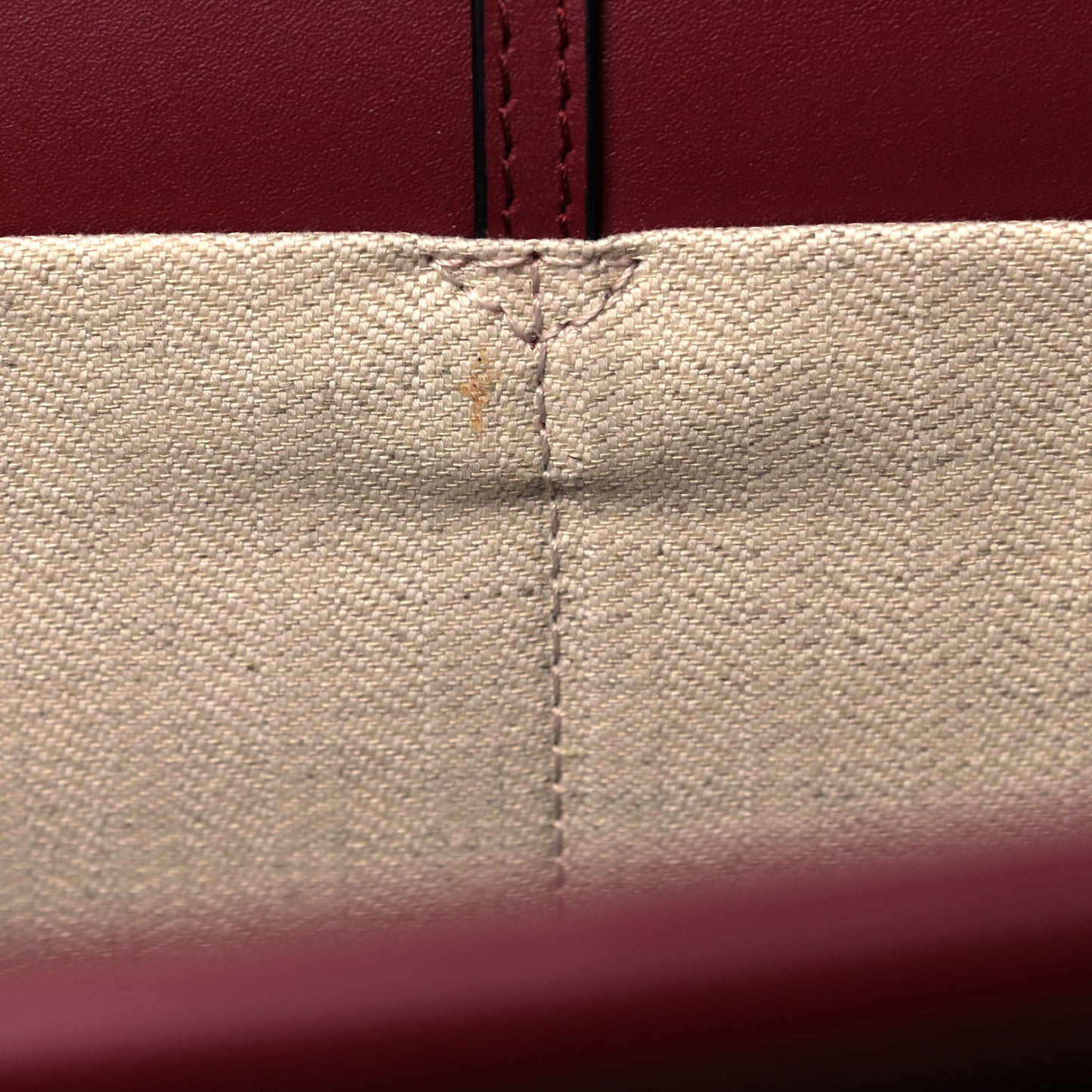 Soft Grained Calfskin Medium Cushion Tote Merlot