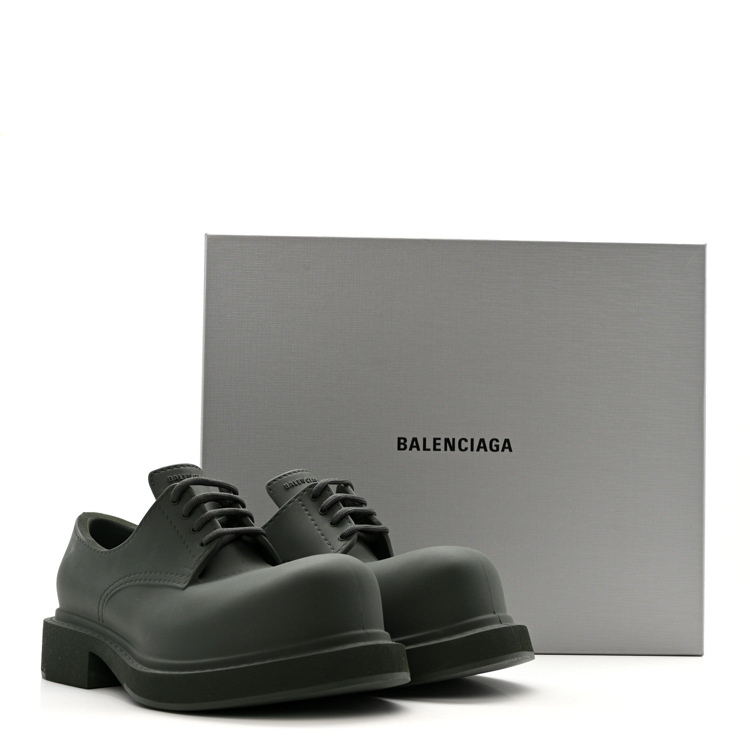 Balenciaga EVA Rubber Steroid Derby 39 Dark Khaki 14 of 14