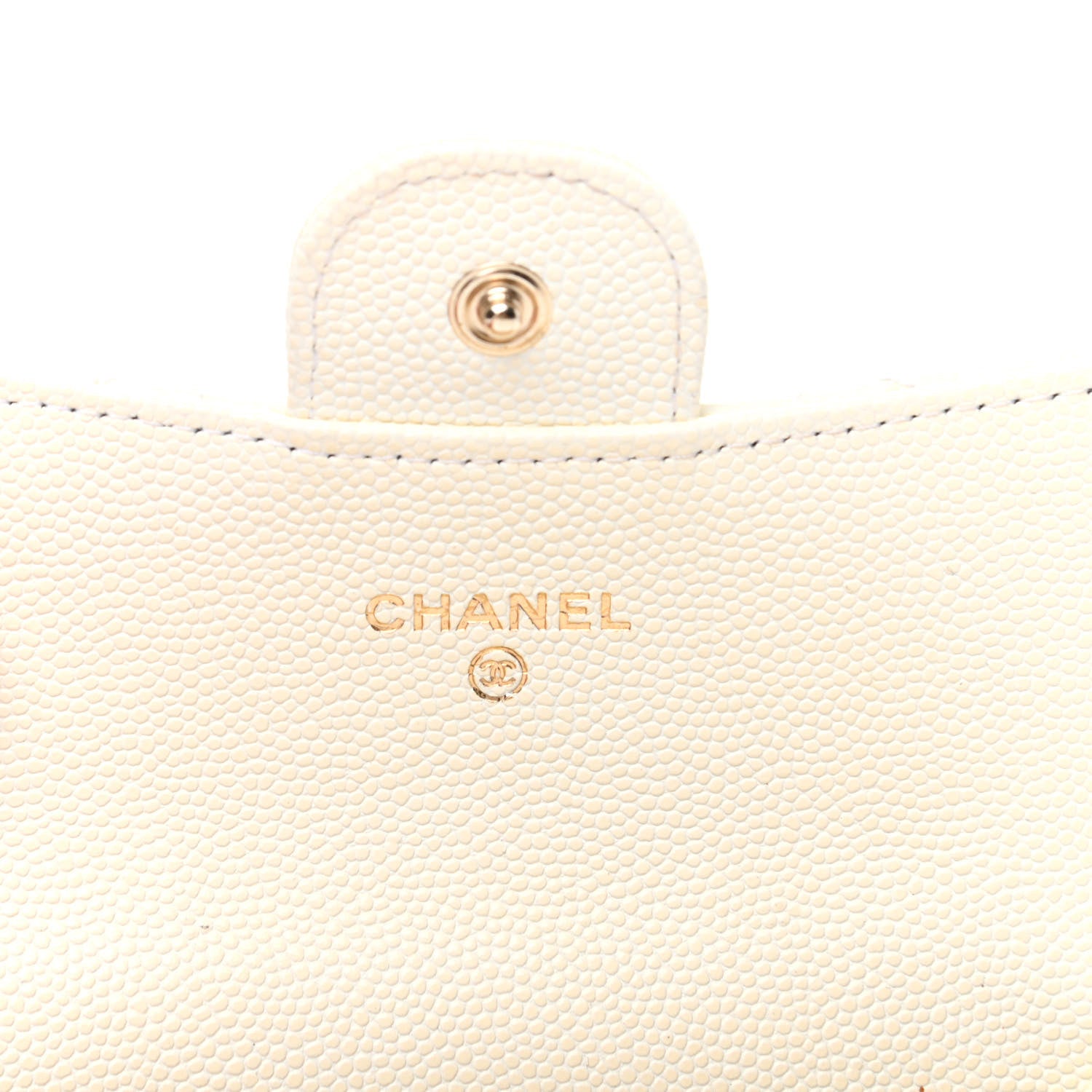 Chanel Caviar Quilted Flap Card Holder White 6 of 8