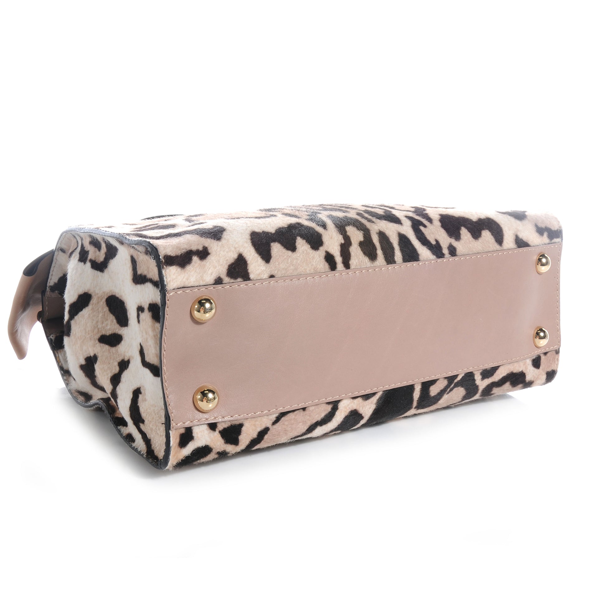 Valentino Garavani Calf Hair Leopard Print Aphrodite Bow Satchel 4 of 7