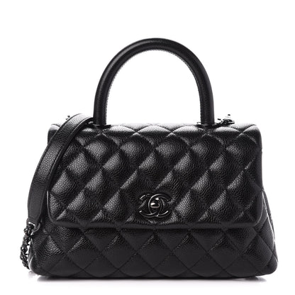 Chanel Caviar Quilted Mini Coco Handle Flap So Black 1 of 11
