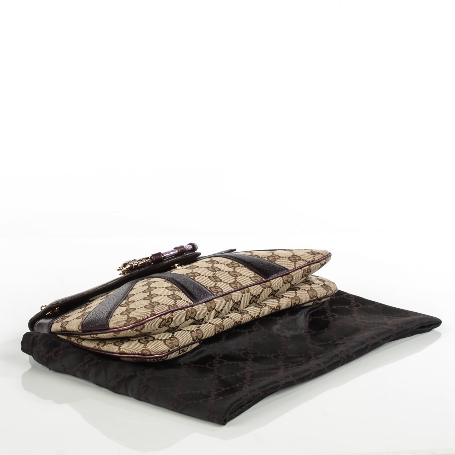 Monogram GG Tom Ford Jeweled Dragon Flap Bag Purple