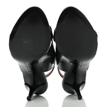 Givenchy Calfskin Slingback Cutout Sandals 38.5 Black 5 of 9