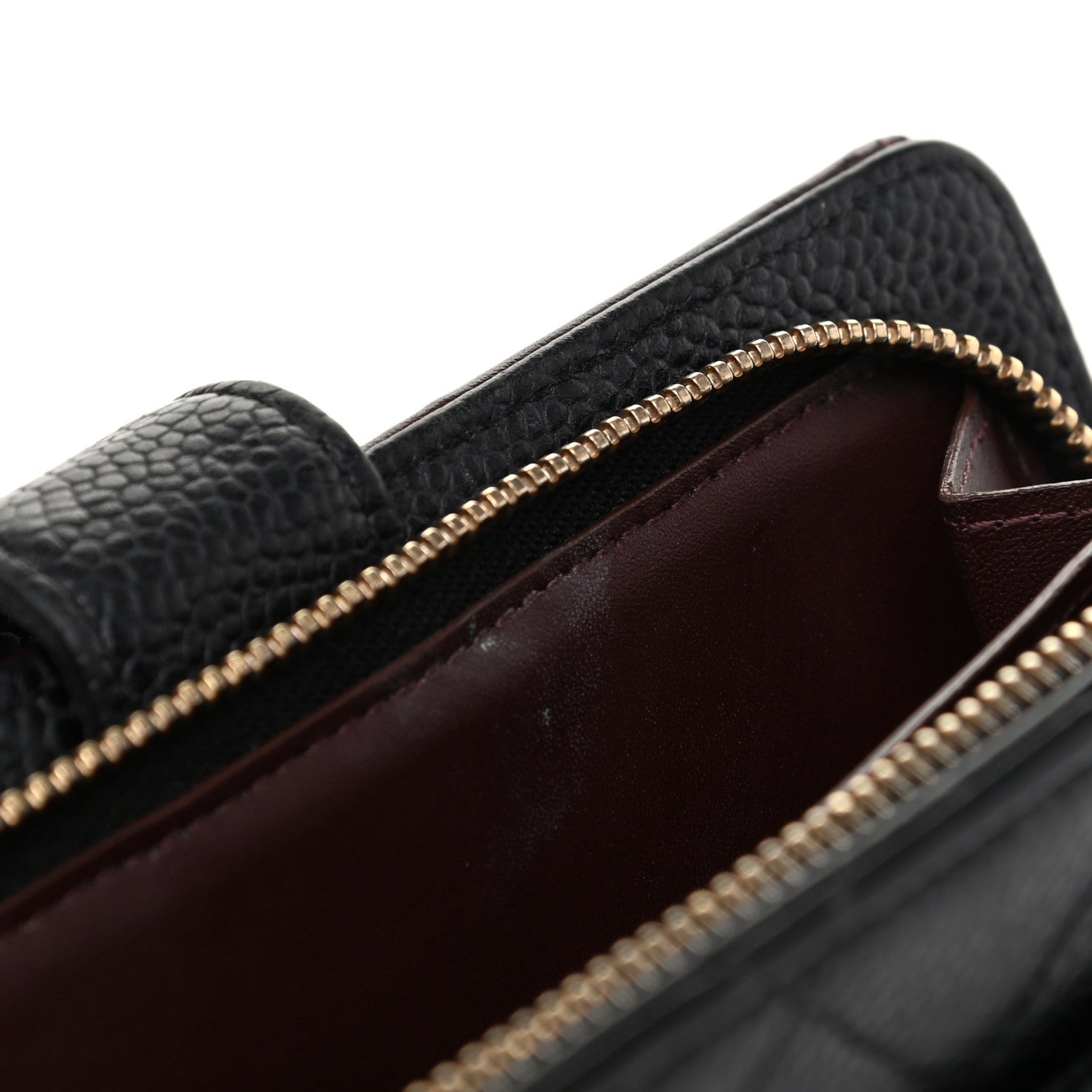 Chanel Caviar Quilted Zipped Pocket Wallet Black 12 of 13