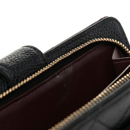 Chanel Caviar Quilted Zipped Pocket Wallet Black 12 of 13