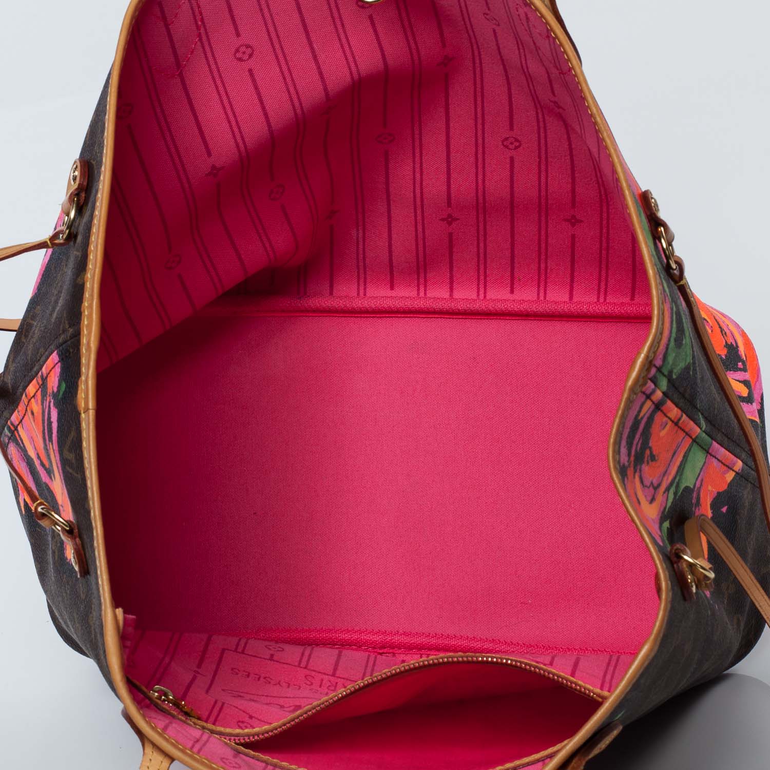 Louis Vuitton Monogram Roses Neverfull MM 8 of 9