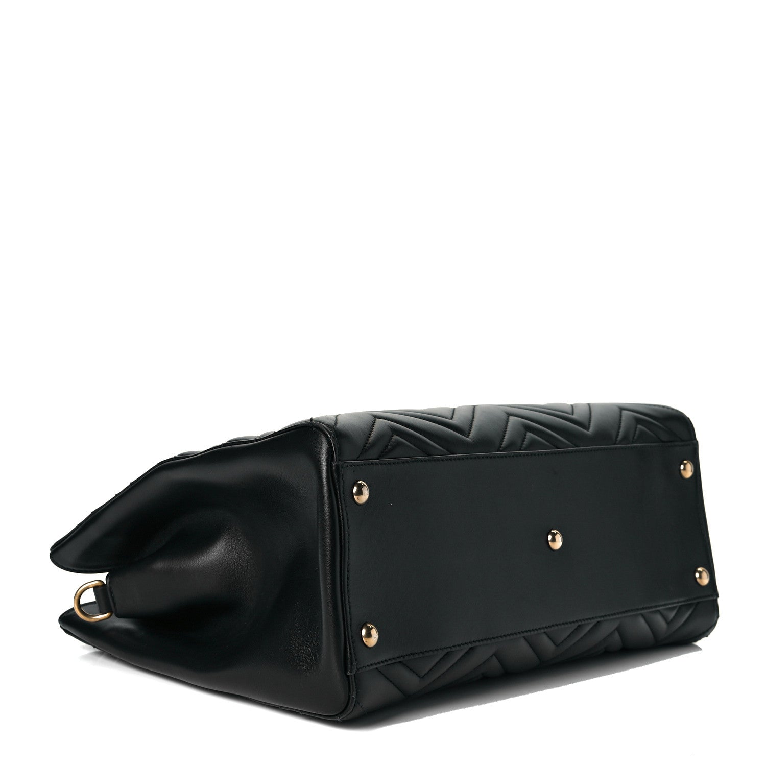 Gucci Calfskin Matelasse Medium GG Marmont Tote Black 4 of 7