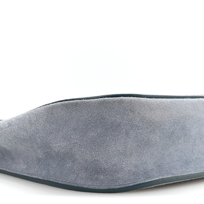 The Row Suede Hunting Bag 9 Topaz Blue 8 of 9