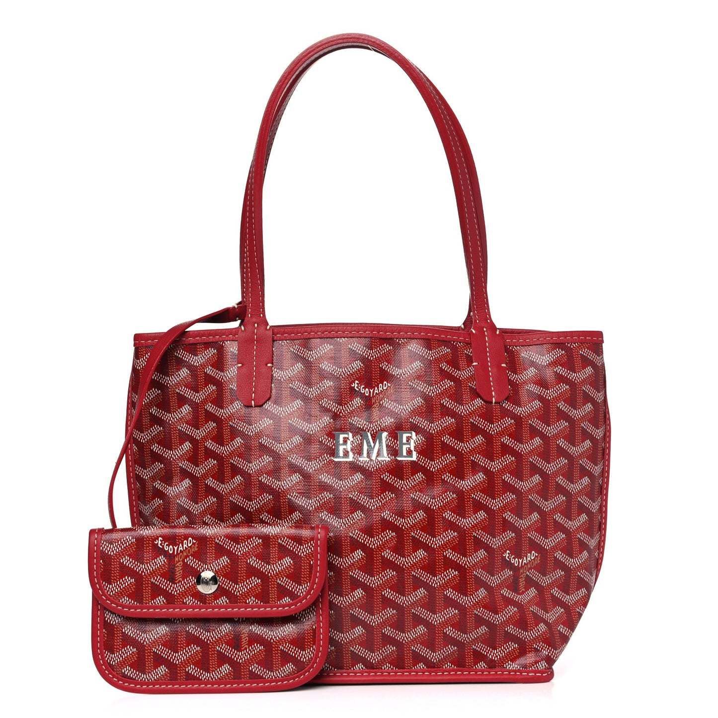 Goyardine Reversible Mini Anjou Red
