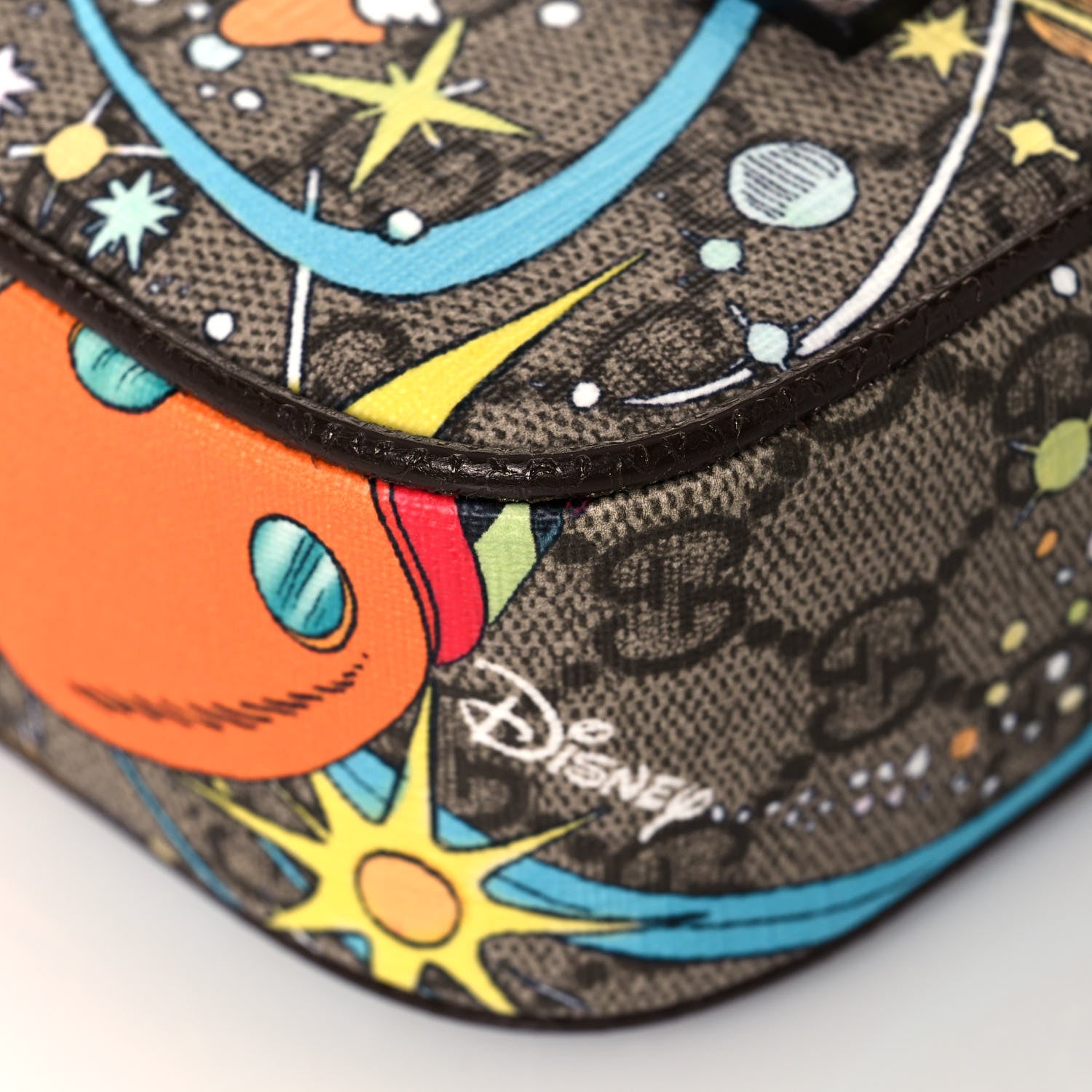 Gucci X DISNEY GG Supreme Monogram Donald Duck Small Belt Bag Beige Multicolor New Acero 13 of 13