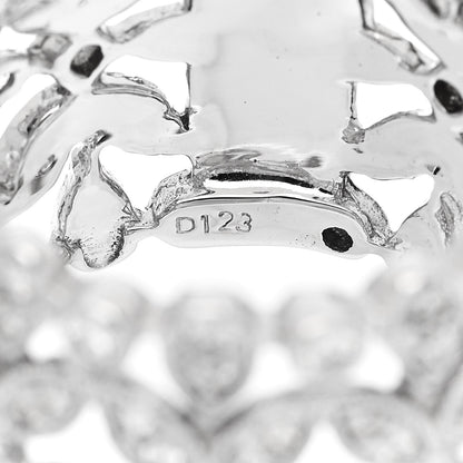 Parker & West by FASHIONPHILE 18K White Gold Diamond 1.23ctw Floral Ring  54 7 10 of 10