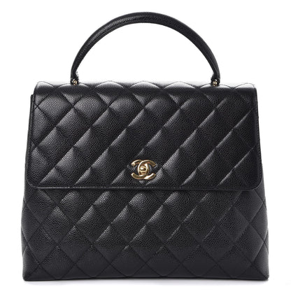 Chanel Caviar Quilted Jumbo Kelly Flap Black 1 of 12