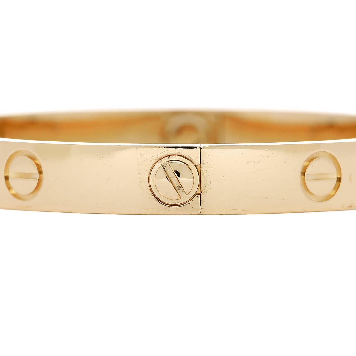 Cartier 18K Yellow Gold 4 Diamond LOVE Bracelet 16 4 of 9