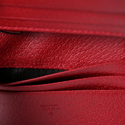 Gucci GG Supreme Monogram Flora Web Ophidia Card Case Red 7 of 8