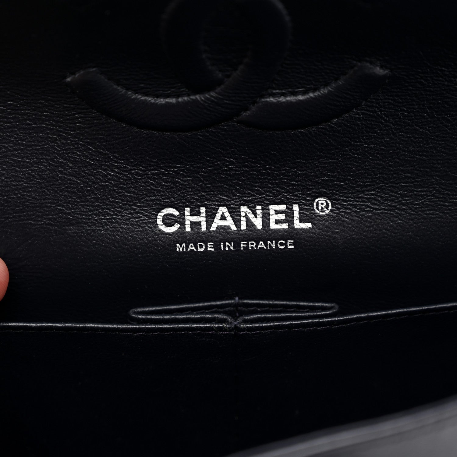 Chanel Lambskin Quilted Medium Double Flap Navy 6 of 10