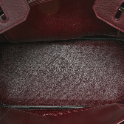 Hermes Taurillon Clemence Birkin 30 Prune 5 of 16
