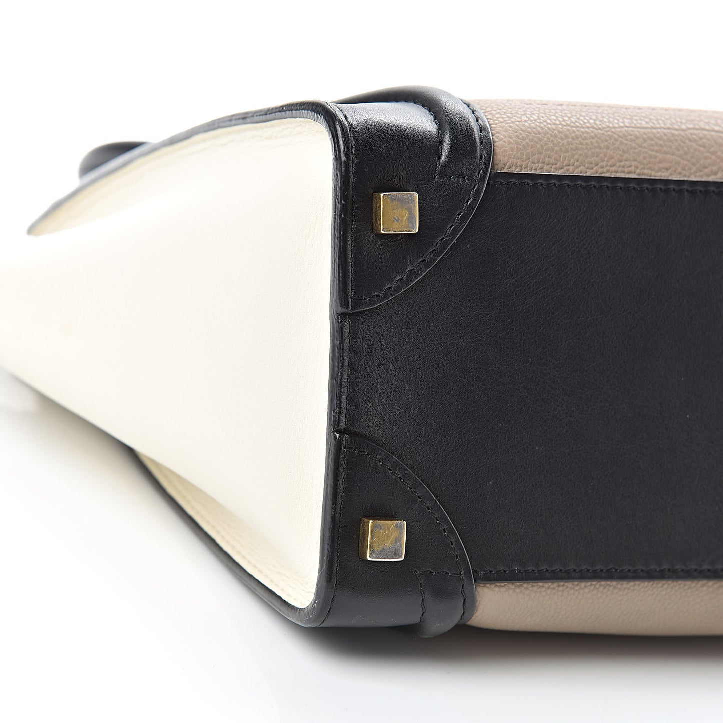 Smooth Calfskin Micro Tri-Color Luggage Black