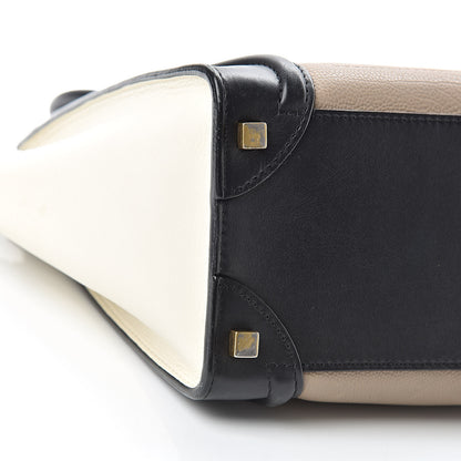 Celine Smooth Calfskin Micro Tri-Color Luggage Black 10 of 15
