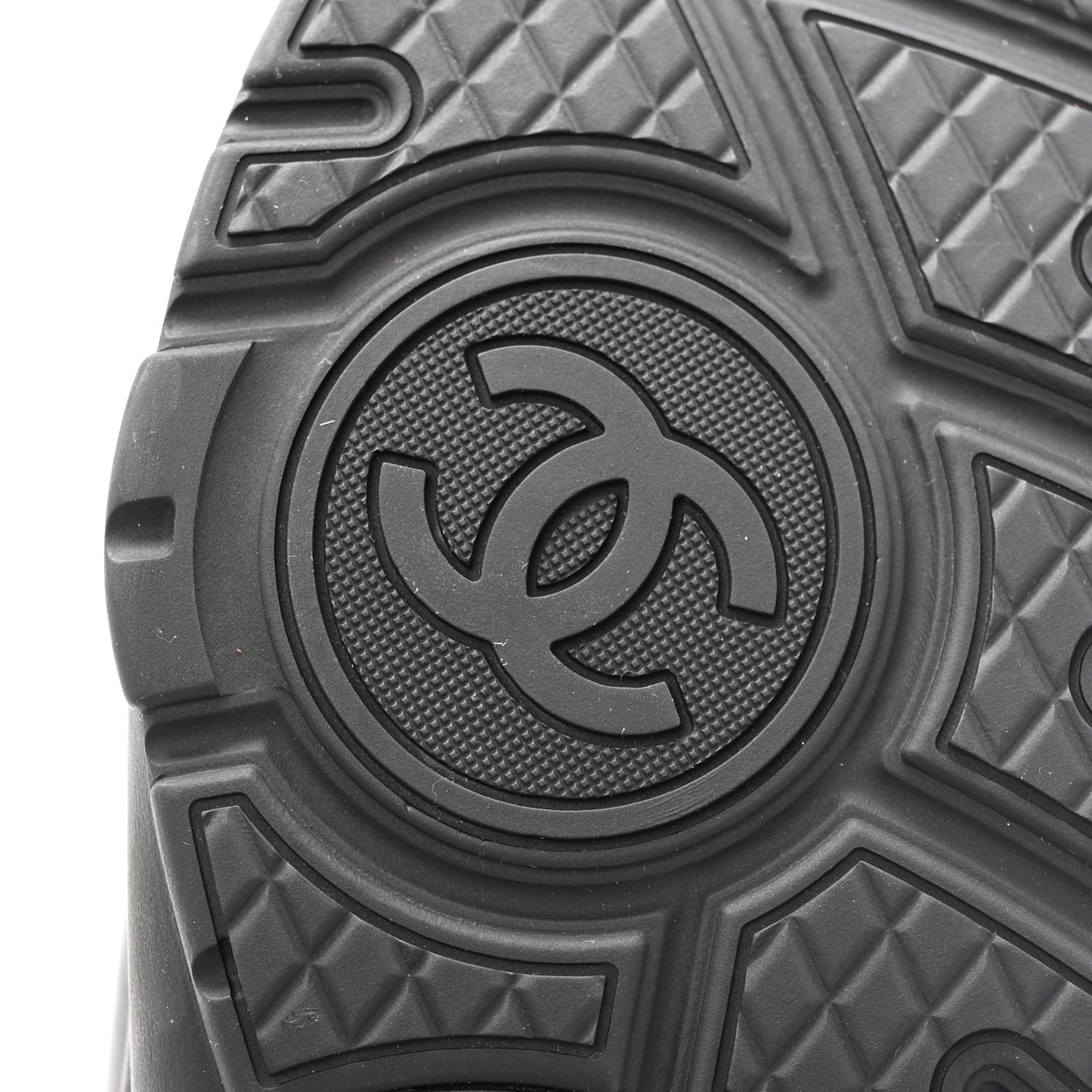 Lambskin Fabric CC Uniform Sneakers 40 Black