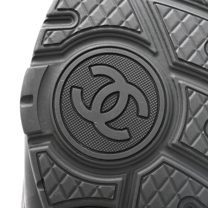 Chanel Lambskin Fabric CC Uniform Sneakers 40 Black 7 of 10