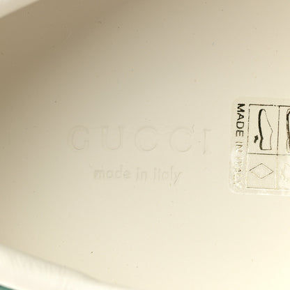 Gucci Calfskin Web Pearl Studded Womens Ace Sneakers 37.5 White 9 of 10