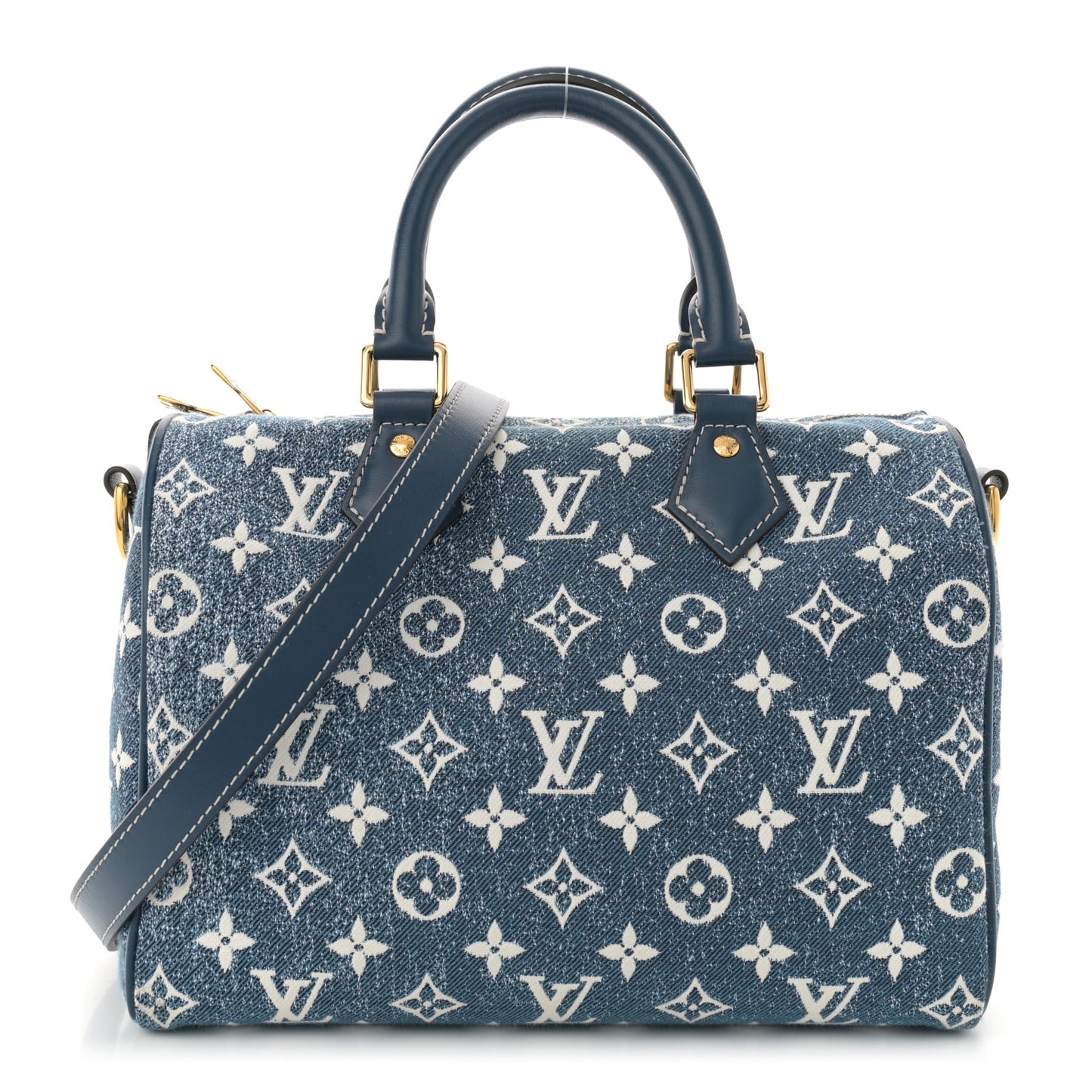 Monogram Jacquard Denim Speedy Bandouliere 25 Bleu