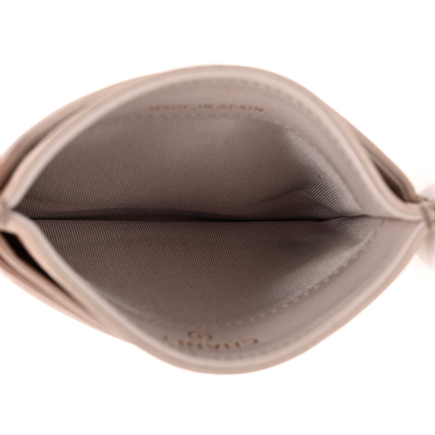 Lambskin Quilted Chanel 19 Card Holder Light Pink