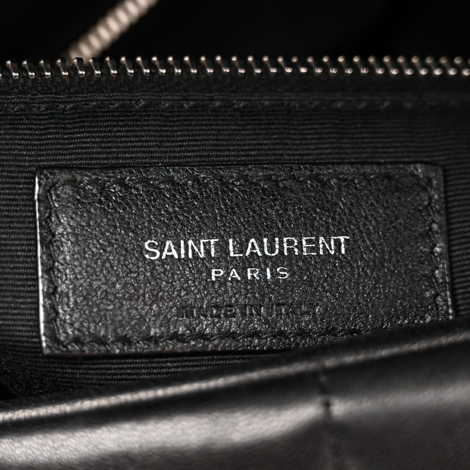 Saint Laurent Lambskin Quilted Medium Loulou Puffer Monogram Chain Satchel Black 6 of 15