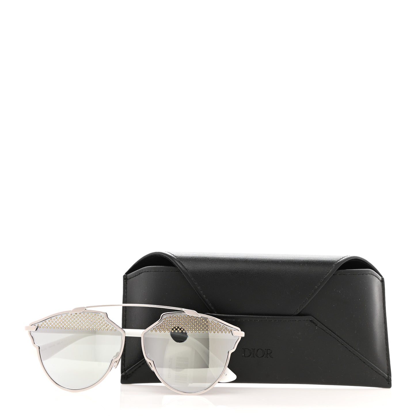 Studded So Real Sunglasses Silver White