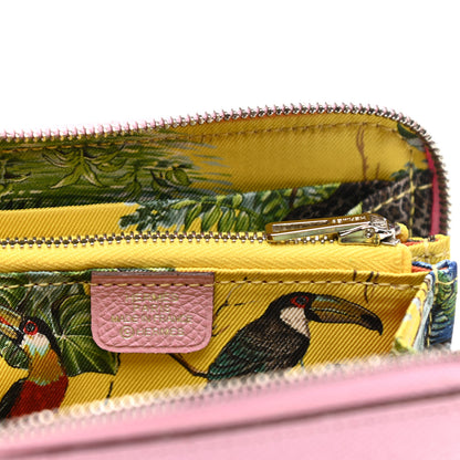 Hermes Epsom Silk'in Compact Wallet Mauve Sylvestre 6 of 8
