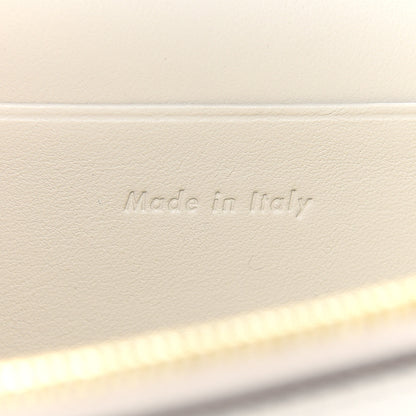 Celine Smooth Lambskin Frame Evening Chain Clutch Grey Storm 7 of 9